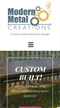 Mobile Screenshot of modernmetalcreations.com